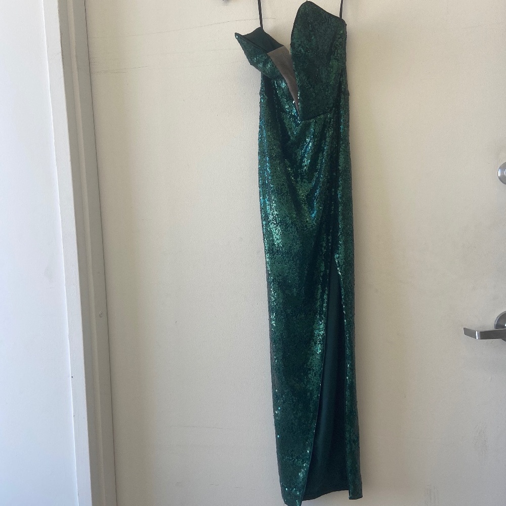 Sequin Strapless Dress